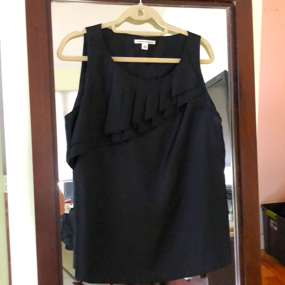 Banana Republic - Black Silk Blouse - Size L